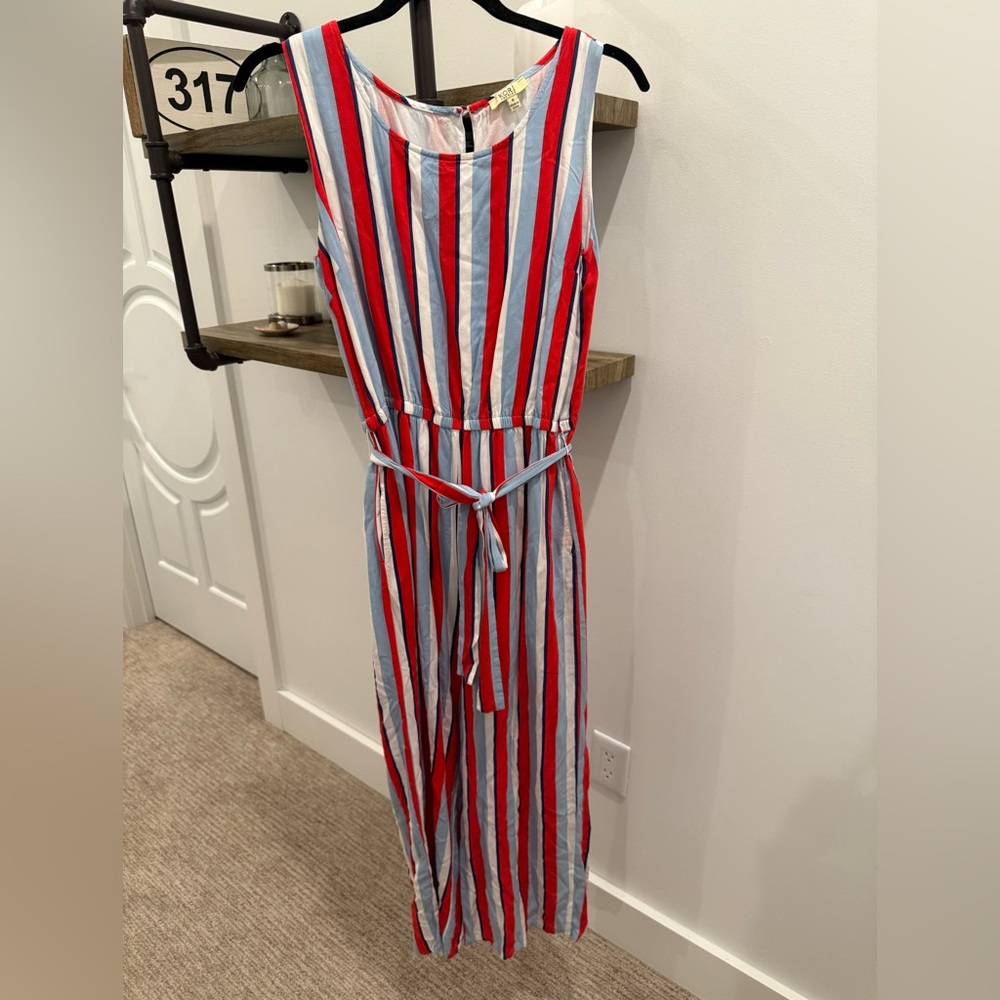 Kori America Striped Jumpsuit